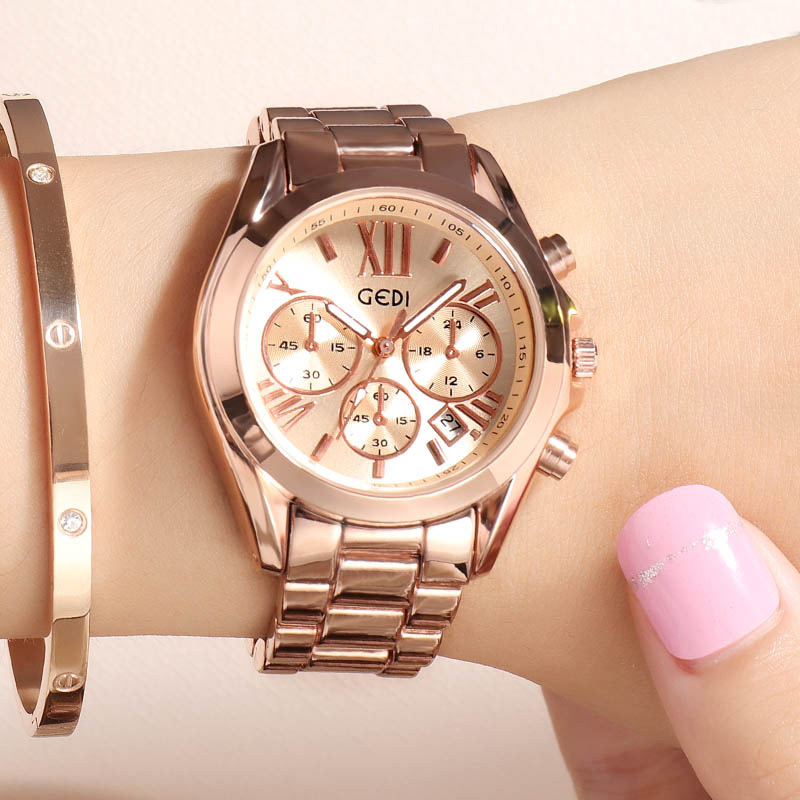 Luxury Watch Unique - Часы женские кварцевые под деловое платье,
