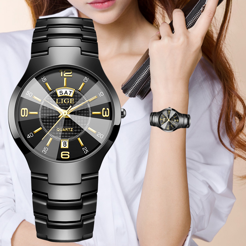 Luxury Watch For - LIGE модные элегантные женские наручные часы