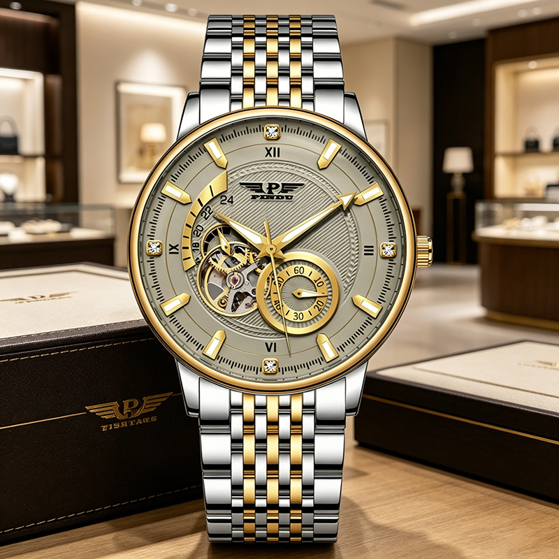 Luxury Watch Second Hand - Мужские часы PINDU Luxury: винтажный стиль,