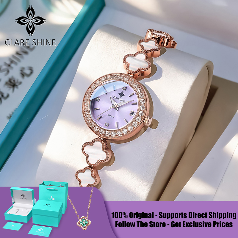 Luxury Watch For - Женские кварцевые часы CLARE SHINE 7701