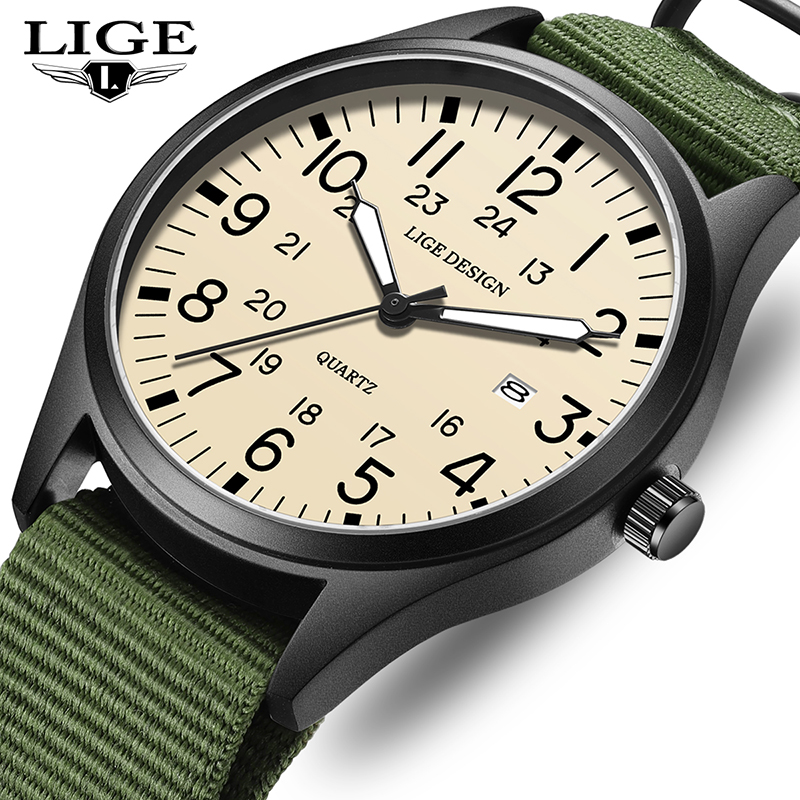 Luxury Watch Leather - LIGE 2025 ТОП НОВЫЕ кварцевые наручные