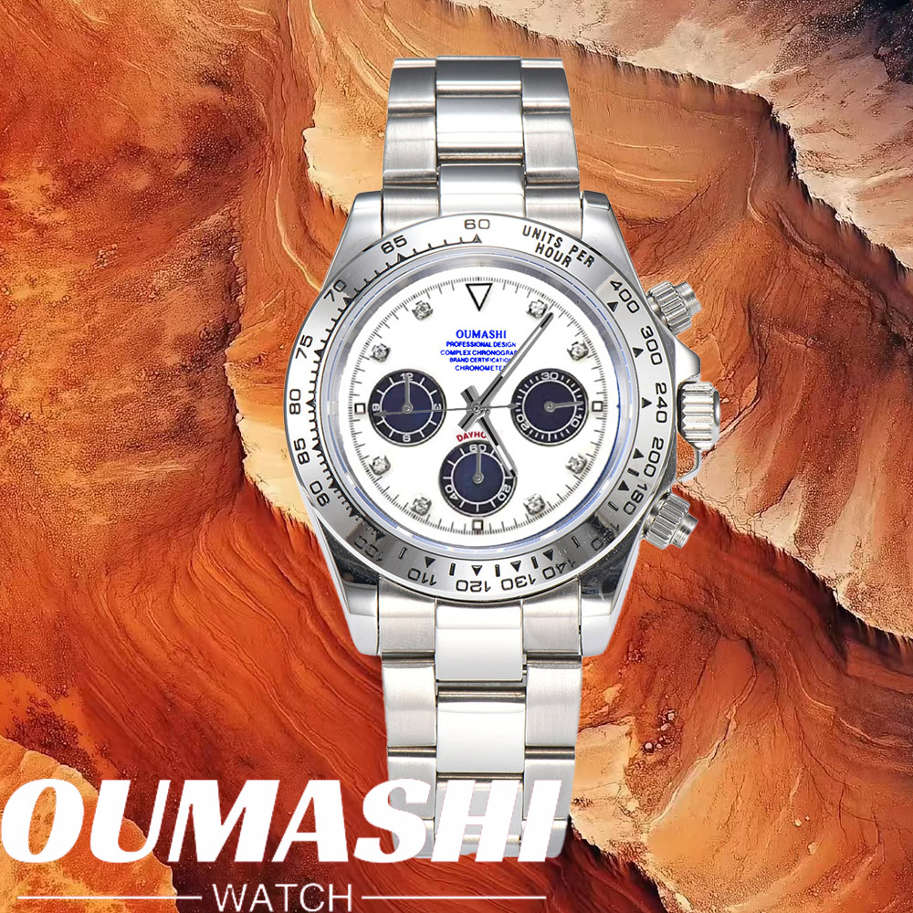 Luxury Watch Leather - Роскошные часы VK63 с сапфировым стеклом,