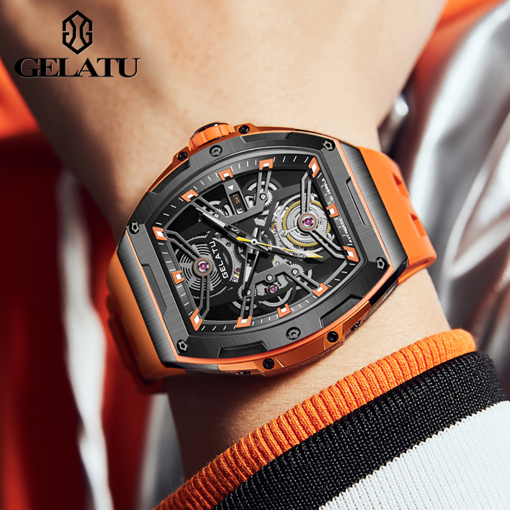GELATU мужские часы, трендовые – обзор и цена Luxury Watch Leather