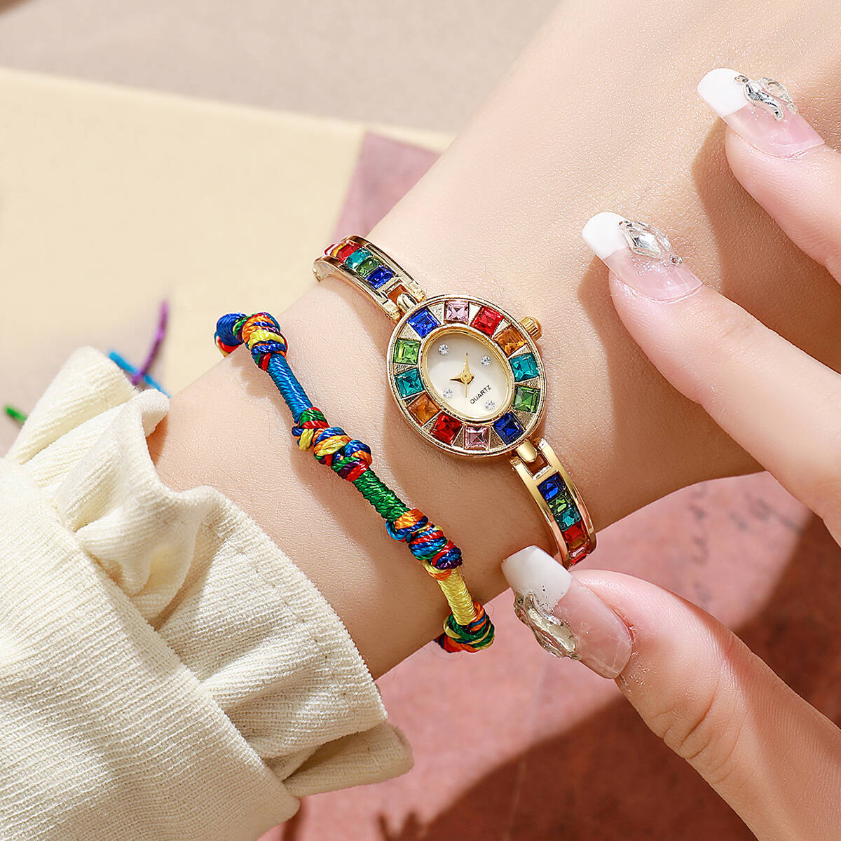 2 шт./компл. роскошные женские – обзор и цена Ladies Luxury Watch