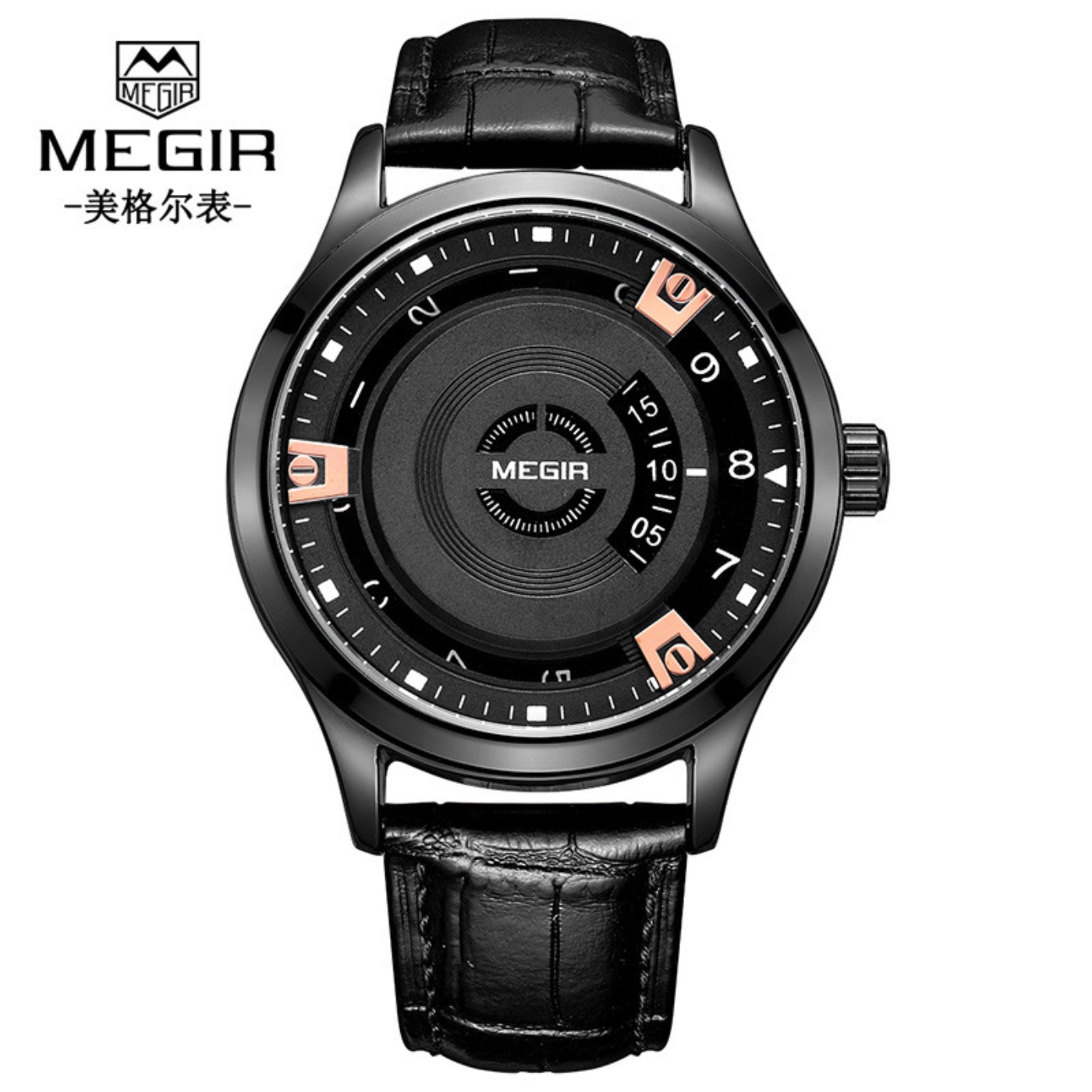 Мужские часы MEGIR, роскошные  – обзор и цена Luxury Watch Leather