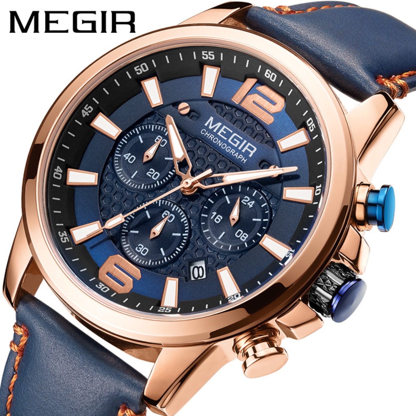 MEGIR 2020 Роскошные мужские ч – обзор и цена Luxury Watch Leather