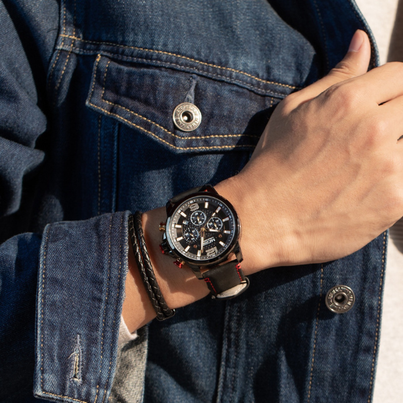 MEGIR 2020 Роскошные мужские ч – обзор и цена Luxury Watch Leather